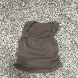 Brown Sleeveless Top